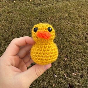 Handmade Yellow Duck Plush Toy
